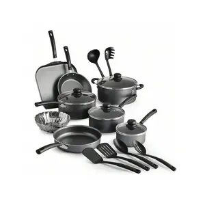 18-Piece Non-Stick Cookware Set, Compatible With Gas, Electric And Ceramic Glass Stoves