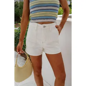 Kaylin Cargo Shorts-Off White