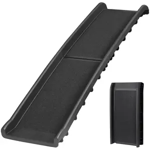 LEMY Bi-Fold Pet Ramp – Lightweight Portable Dog Ramp for Cars, Trucks & SUVs – Non-Slip Surface