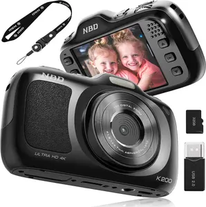 NBD K200 4K Ultra HD Digital Camera – Your Perfect Companion for Vlogging & Travel,48MP Photos, 16X Digital Zoom, All-in-One Kit