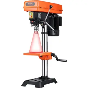 VEVOR 12 in Benchtop Drill Press, 5 Amp 120V, Variable Speed Cast Iron Bench Drill Press, 12 in Swing Distance 0-45 Tiltling Worktable with Laser Work Light, Tabletop Drilling Machine for Wood MetalVEVOR Super Brand Day