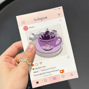 Skeleton Reading Phone Grip, Suriel Tea Company MagSafe Holder, Vintage Gothic Bookish Griptok, Unique Literary Gift for ACOTAR & SJM Fans