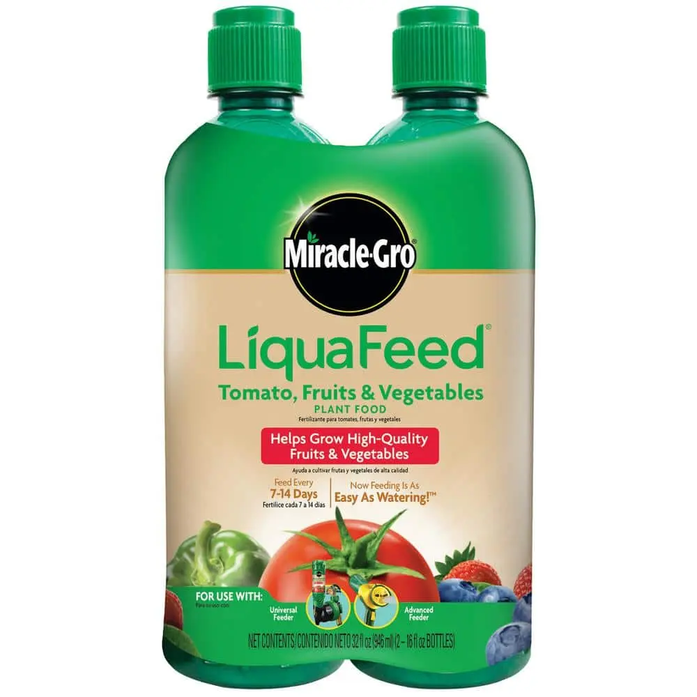 LiquaFeed Tomato, Fruits and Vegetables Plant Food 16 oz. for In-Ground and Container Plants, Liquid Fertilizer (2-Pack)