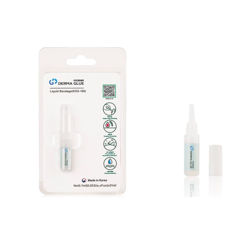 Derma Glue Liquid Bandage - Waterproof Fast-Drying Flexible Shower-Safe Wound Protection for Cuts Scrapes & Minor Wounds