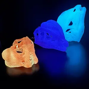 Dilophosaurus Skull | Glow in the Dark | Resin Keychain Replica -  Dinosaur Fossil Replica for Dino Enthusiasts and JP Fans