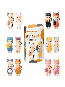 [Real Photo] Collection Sonny Angels Cat Life Series In Various Limited Editions, Super Hot Hippers - Decorate Your Phone, Computer, Desktop