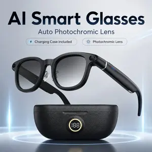 2026 New G2-Ai 4K Smart Camera Glasses, Wearable Tech Glasses, 6-Axis Stabilization, Ai Photo Recognition, Real-Time Translation, Enc Noise Reduction, Travel Accessory, Photochromic, Multifunctional, Wearable Smart Glasses