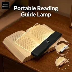 Portable LED Reading Guide Lamp with Dimmable Light Board USB Rechargeable Reading Light