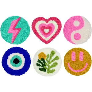 Punch  Kit for Beginners Adults  Easy Punch  Embroidery Kit Tool Threader Fabric Hoop Yarn Rug Tufting Coaster Art and Crafts