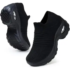 Women’s Walking Shoes with Arch Support, Non-Slip, Breathable Knit Upper, Lightweight, for Plantar Fasciitis
