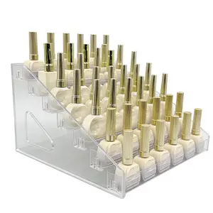 Nail Art Tool Display Stand, Nail Polish Gel Storage Box, Beauty Salon Eyeshadow Cosmetics Desktop Organizer, Makeup Organizing Case, Multilayer Storage, Beauty Supplies Organizer