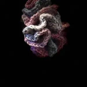 Crochet Scrunchie - Multicolor Handmade Hair Accessory for Stylish Everyday Use