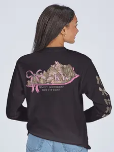 Simply Southern Kentucky Camo Bow Long Sleeve T-Shirt
