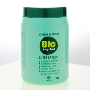 Trihair BioVegetais Super Curls Activator - 1000gr Vegan Paraben-Free Curl Activator for Curly Hair with Linseed Avocado Oil & D-Panthenol for Frizz Control & Nourishment
