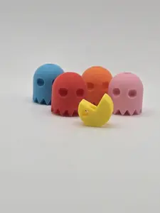 String Squad Retro Arcade Bead 3D Printed Hoodie & Shoelace Charm 80s Game Inspired Accessory Handmade PLA Plastic Stackable Charms