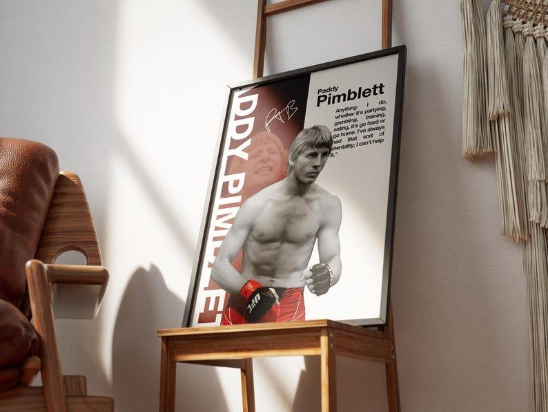 UFC Legends Poster, Max Holloway, Charles Oliveira, Alex Pereira, Islam Makhachev, Sean O’Malley, Paddy Pimblett ( Unframed-Print Only )