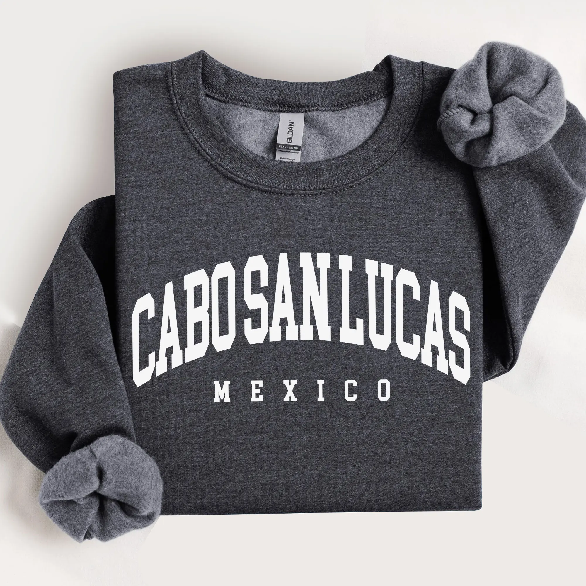 Cabo San Lucas Sweatshirt, Mexico Vintage Varsity Aesthetic, Trendy Travel Destination Gift