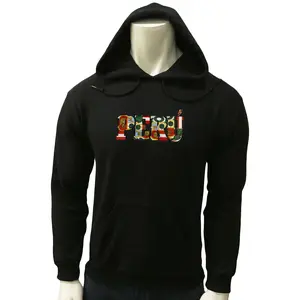 New Peru Coat Of Arms Rhinestones Shield Peruvian Men's Hoodie Sweatshirt S M L XL