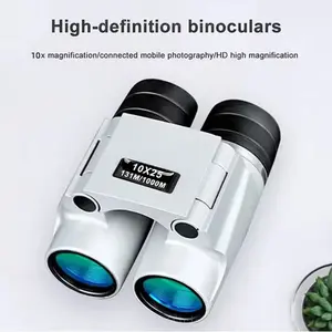 High Magnification Binoculars, 10x Clear Imaging, Auto Focus, Foldable Design, Waist Bag & Lanyard Included, Ideal for Outdoor Adventures & Bird Watching
