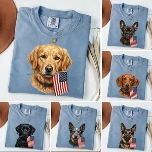 Comfort Colors 50+ Dog Funny 4th of July Shirt, Patriotic Golden Retriever Shirt, 4th of July Dog, Dachshund 4th Of July Shirt, American Flag Dog Tee, 4th of July Puppy Lover Gift, 4th of July Gift - AG
