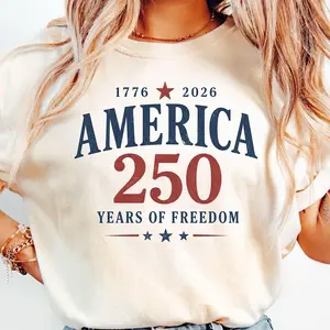 250 Years Freedom T-Shirt, Retro Americana Patriotic Shirt, 1776 2026, American History Shirt #Birthday #America250 #gift #tshirt #vintage