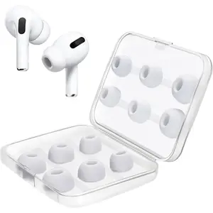 6 Pairs Replacement Ear Tips for AirPods Pro and AirPods Pro 2nd Generation with Noise Reduction Hole, Silicone Earbuds Tips for AirPods Pro.