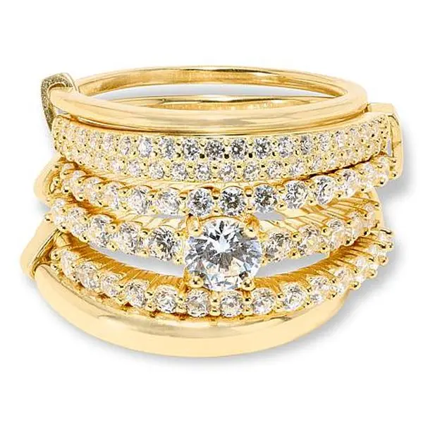 Radiance by Absolute™ Connected 6-Band Stack Ring