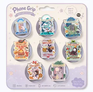 Cute Anime Inspired Phone Grip Kawaii Pop Grip Fantasy Cartoon Cell Phone Holder Aesthetic Phone Stand Gift for Teens Women Friends Collection