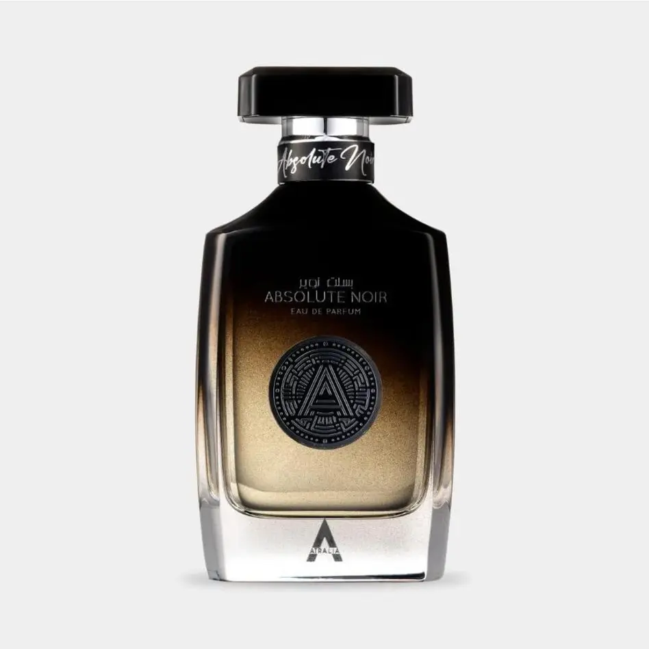 Absolute Noir Eau De Parfum for Men, Long-Lasting Citrus Woods Fragrance with Bergamot and Pink Pepper - 100 ml Bottle (3.4 fl oz), Aromatic Woody Fragrance, Long Lasting Scents, All-Day Freshness, Bergamot Peppercorn, Men's Fragrance