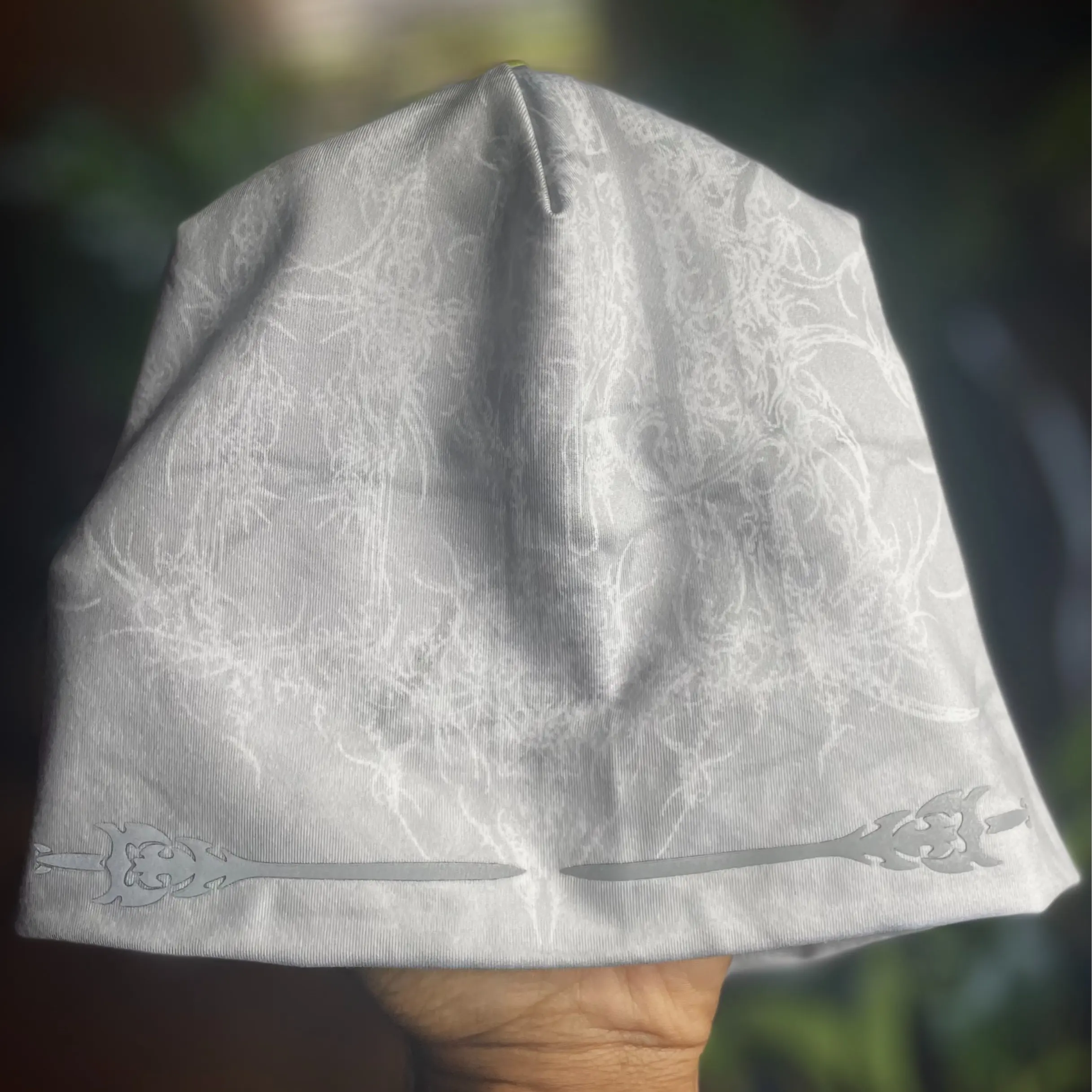 Y2k Cybersigilism Skullcap (Reflective & Reversible)