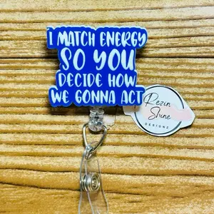 I Match Energy Blue Badge Reel