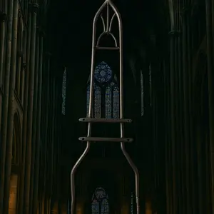 Cathedral Style Motorcycle Sissy Bar for Chopper Bobber with Unique Gothic Design and Durable Construction