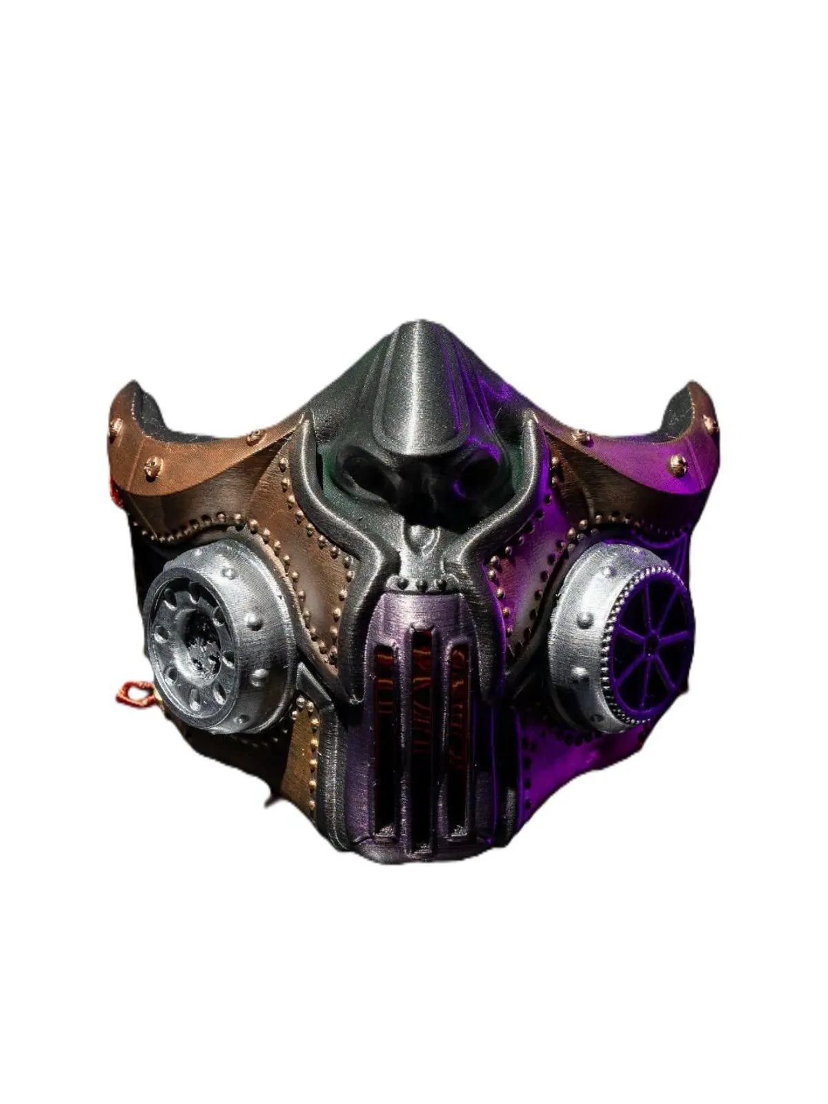 STLFLIX Steampunk Mask - 3D Printed Industrial Metallic Collector Mask, Room