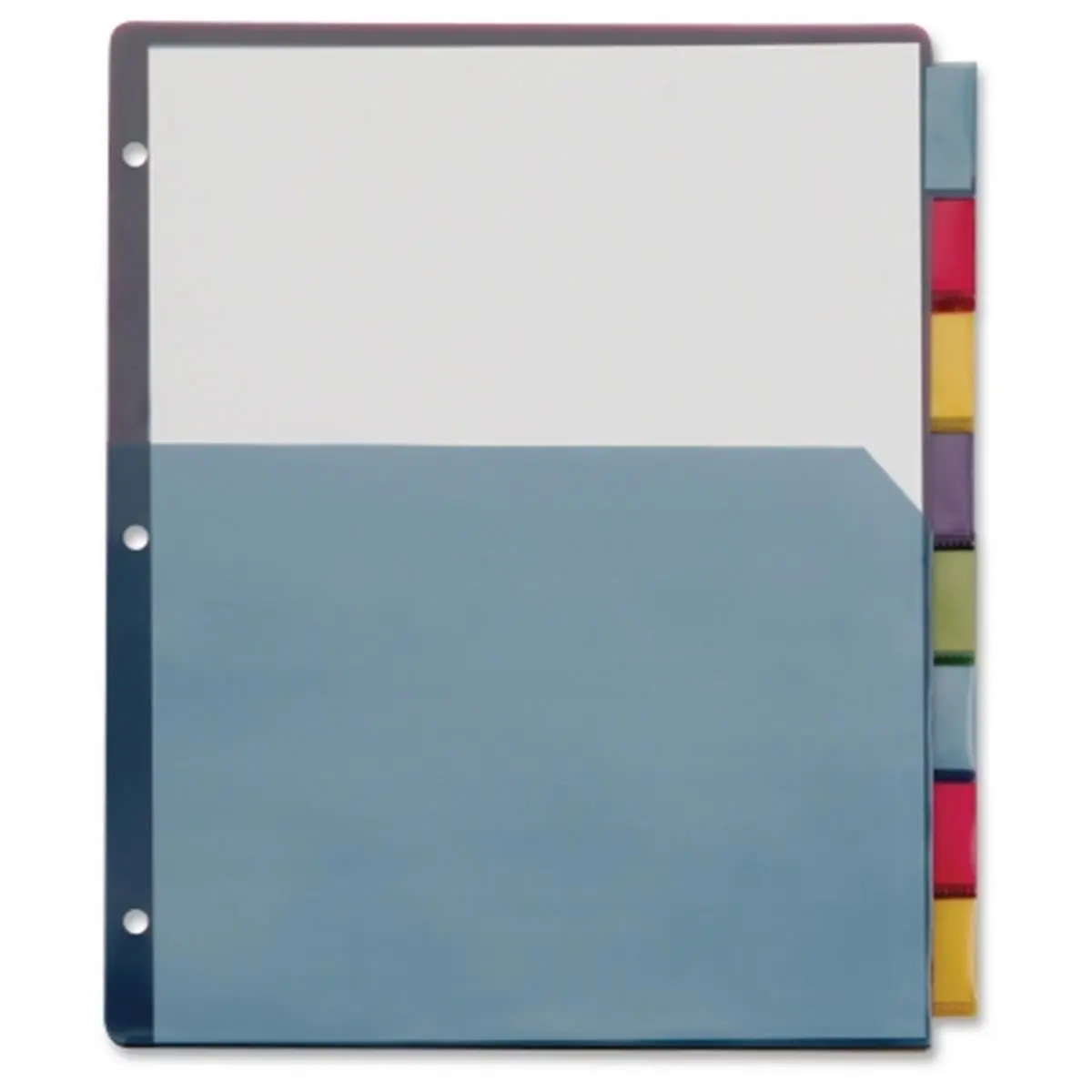 Cardinal Extra-Tough Plastic Dividers, Scratch-Resistant, with Pockets, Extra-Large Insertable Tabs for Office Binders