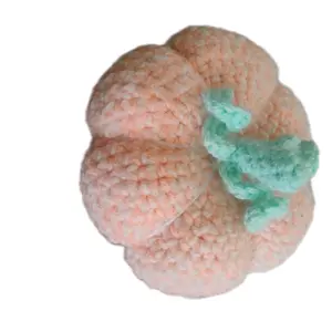 Mini Crochet Pumpkin Plush - Soft Stuffed Toy for Kids love