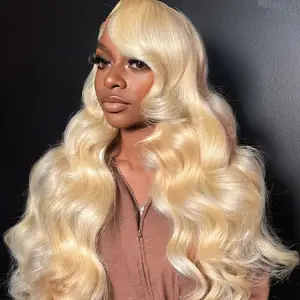 [NEW IN]Bling Hair 613 Blonde 13x6 Body Wave Lace Front Wig Human Hair Wigs with Elastic Drawstring Body Wave Lace Frontal Wigs 180% Density Natural Hairline With Baby Hair