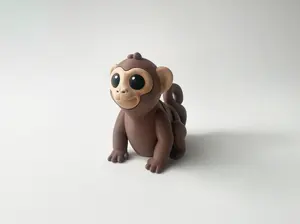 ZOU's Crazy Monkey Fidget Toy - High-Quality 3D-Printed Articulated Buddy with Tiki-Taka Noise for Indoor and Outdoor Play & Stress Relief
