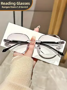 Reading Glasses Women And Men Cat Eye Photochromic Computer Reader Stylish Ladies Designer Fashion Big Unbreakable Eyewear