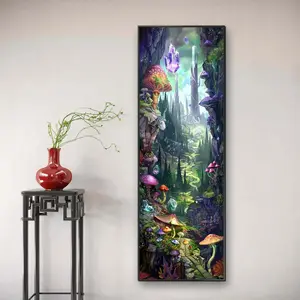 Fairy Tale Forest Pattern DIY Diamond Arts Colorful Painting Kit without Frame, DIY 5D Diamond Arts Colorful Painting for Bedroom Home Wall Decor Diamond Painting Kits