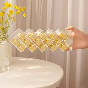 Lipstick Storage Organizer, Stackable Fish Shaped Lipstick Tower, Lip Gloss Display Stand, Clear Perfume & Eyeliner Organizer, Gift for Women, Desktop Organization, Vanity Storage, Neat and Tidy