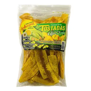 Tostadas de Plátano Artesanales – Sabor Ajo Limón
