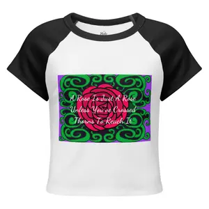 Briar and Rose Design- Women’s micro rib raglan baby tee