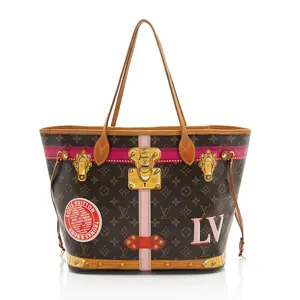 Pre-owned Louis Vuitton Leather Tote Bags Limited Edition Monogram Canvas Summer Trunk Neverfull MM Tote