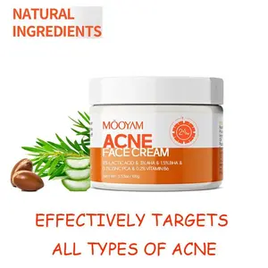 MOOYAM Acne Scar Treatment Cream 50ml Centella & Snail Repair Cream Post-Acne Marks Removal Acne&Pimple Treatment Fragrance Free Paraben Free Skincare Salicylic Skin Repair Sensitive Teens Scent free skincare pimple patches