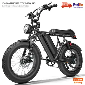 Electric Bike, Peak Power 1500W, 28 MPH Range 30-50 Miles,20"×4.0" Fat Tires Full Suspension ebikes Adults Up to 400 lbs,  48V 18Ah Removable Battery E-Bike, LED Headlights, Electric Bicycle