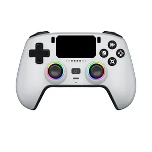 Ergonomic Handheld Bluetooth Gamepad with RGB Light, Macro Programming, Magnetic Cover, Tech Accessories, Accessories for Gamers, Compatible with PS5 clear controller