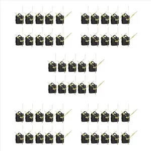 50Pcs DIY Silent Movement Spindle Hands Wall Quartz Clock Movement Mechanism Repair Tools Part Clock Kit