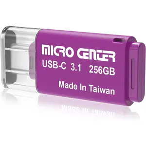 Center Super Speed 256GB Type-C USB 3.0/USB 3.1 Gen 1 Mini Flash Drive Memory Stick Thumb Drive (Single Pack)
