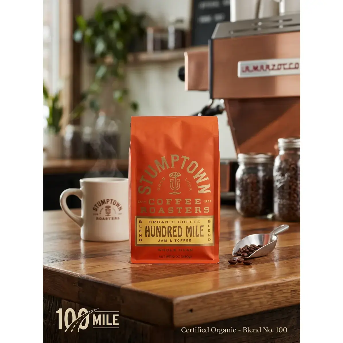 Organic Hundred Mile — Medium Roast Coffee, 12oz