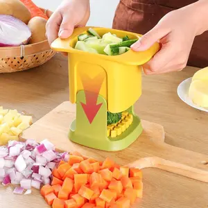 Multifunctional Vegetable Chopper French Fries Cutter Household Hand Pressure Onion Dicer Cucumber Potato Slicer Kitchen Utensils Tools